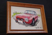 トヨタスポーツ800オリジナルイラスト額付